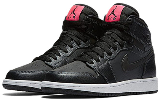(GS) Air Jordan 1 Retro High 'Black Pink' 332148-004 Big Kids Basketball Shoes  -  KICKS CREW