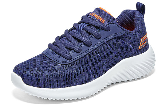 GS) Skechers CREW - KICKS Bounder Shoes 403745L-NVY - Karonik Orange\' \'Blue