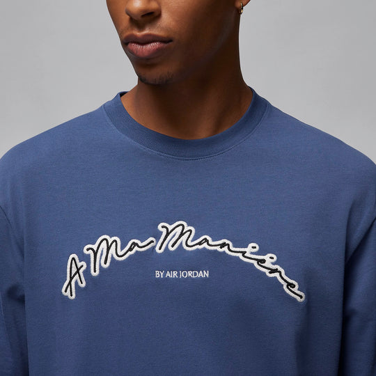 Air Jordan x A Ma Manire T-shirt Aisa Sizing 'Mystic Navy' FN0610-461
