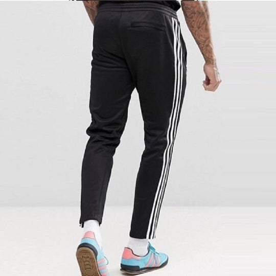 adidas originals BB Track Pants Black Stripe Sports Long Pants
