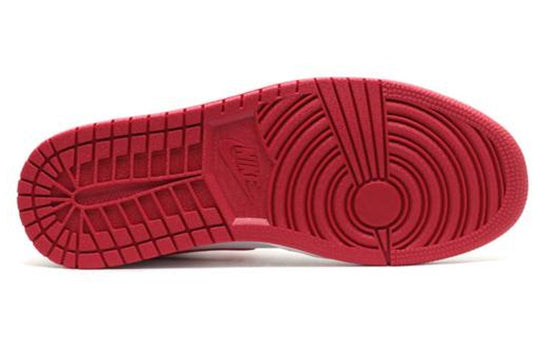 Air Jordan 1 Mid 'White Gym Red' 554724-101 Retro Basketball Shoes  -  KICKS CREW