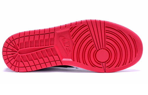 Air Jordan 1 Mid 'Black Gym Red' 554724-020 Retro Basketball Shoes  -  KICKS CREW