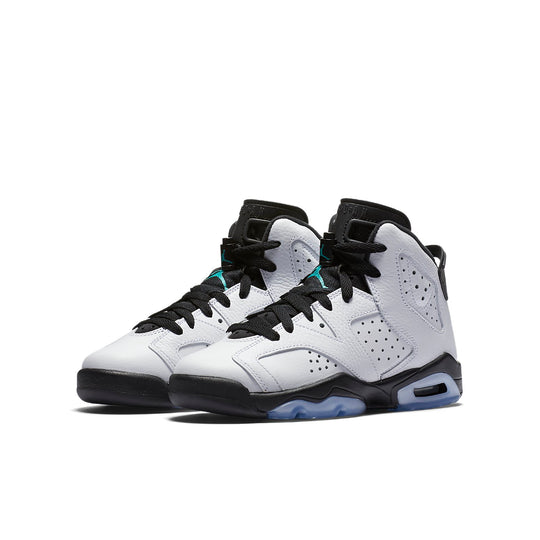 (GS) Air Jordan 6 Retro 'Hyper Jade' 384665-122 Big Kids Basketball Shoes  -  KICKS CREW