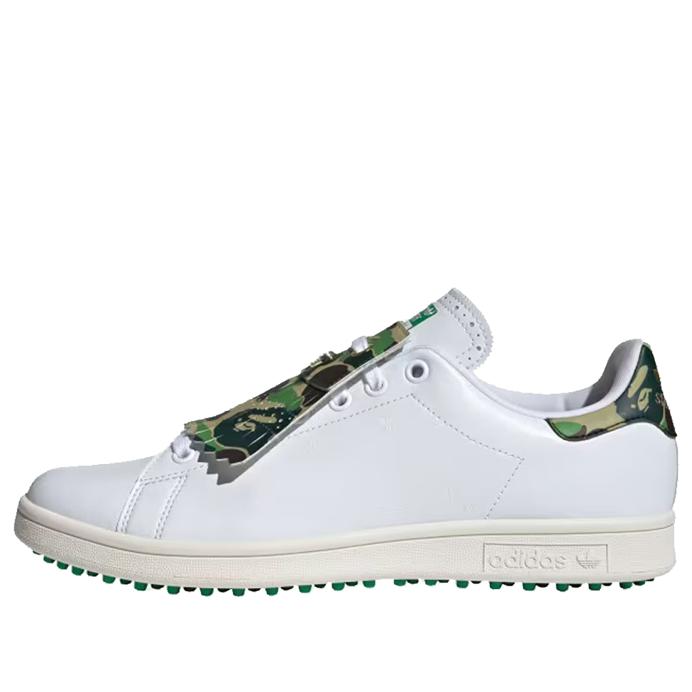 adidas originals x A BATHING Golf \'Cloud Green\' Smith I White APE Stan