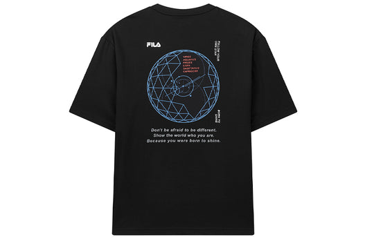 FILA Unisex Printing Black F71U028101F-BK T-shirts - KICKSCREW