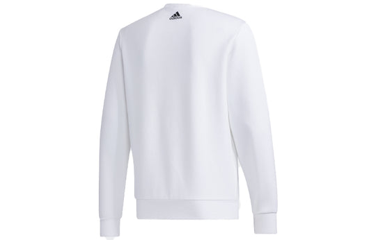 adidas Ub Gfx Swt Athleisure Casual Sports Round Neck Pullover White GF4003