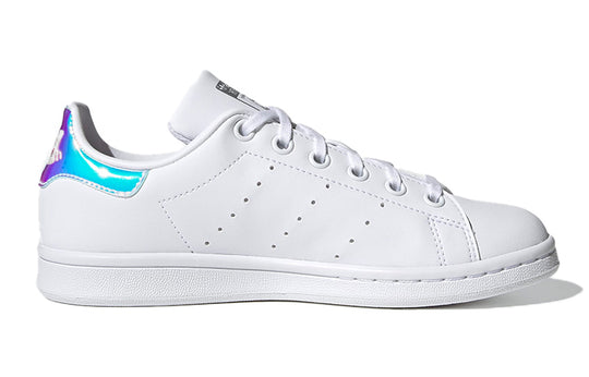 GS) Adidas Originals Stan Smith J Shoes 'Cloud White Silver Metallic' -  KICKS CREW