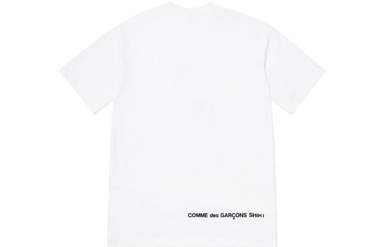 Supreme FW18 x Comme des Garcons Shirt Split Box Logo Tee White Logo Tee  SUP-FW18-399