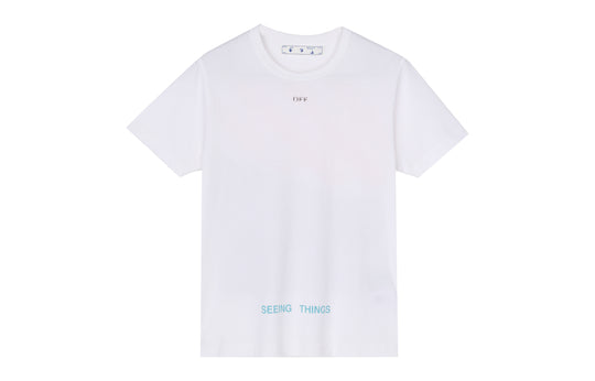 Sleeve Printing White Monroe Men\'s OFF-WHITE KICKS Short CREW T-Shirt OMA Marilyn -