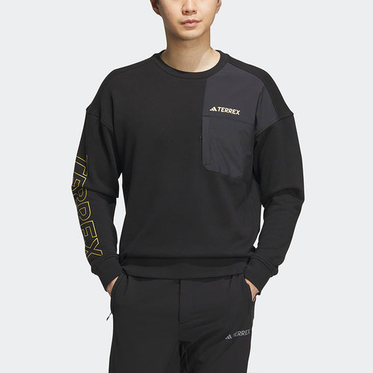 adidas x Terrex Sweatshirt 'Black Solar Yellow' IP9947