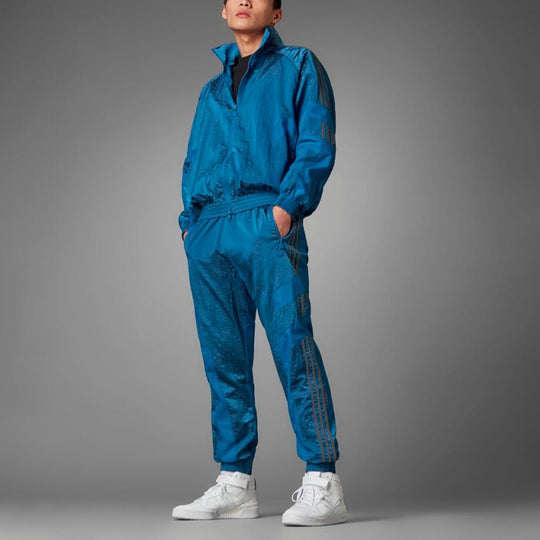 adidas originals Blue Version Series Side Stripe Loose Sports Pants HD -  KICKS CREW
