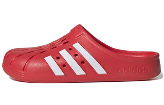adidas Adilette Clogs Cozy Wear-Resistant Red Unisex Slippers GZ5887