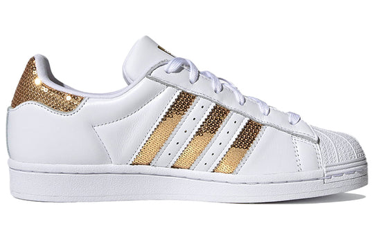 WMNS) adidas Superstar 'White Gold Sequins' G55658