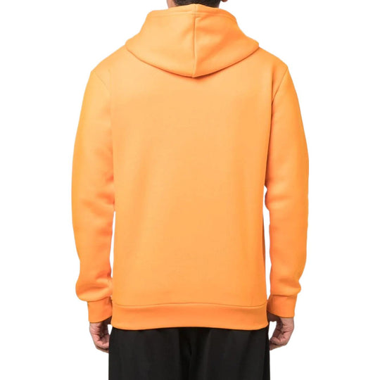 Men's adidas originals Solid Color Logo Printing Long Sleeves Orange HG3901