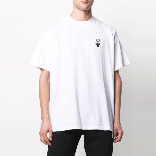 OFF-WHITE SS21 Back Red Cotton - Loose Fit KICKS White CREW OMAA Arrow Short Sleeve