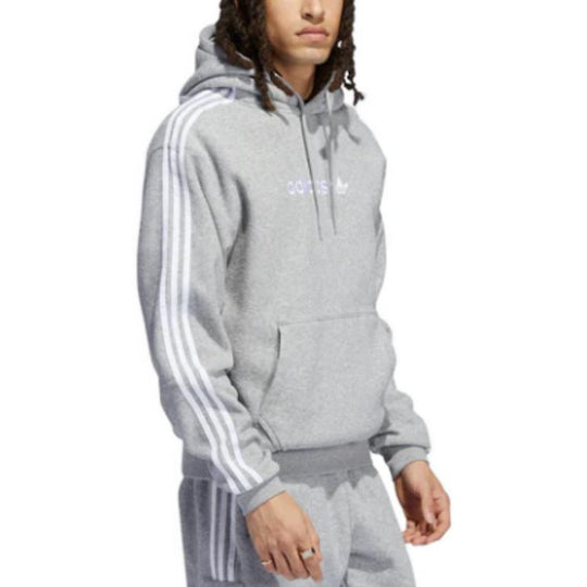 adidas Originals Comfort 3-Stripes \'Heather H31237 KICKS Hoodie CREW Grey\' 
