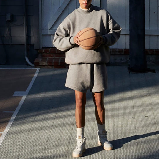 One Adidas KICKS Sweatshirt CREW Basketball Originals - Heather IP1689