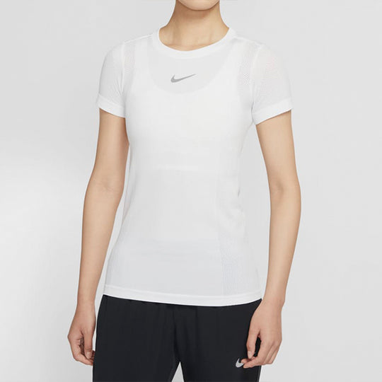 (WMNS) Nike Infinite Dri-FIT Running Short Sleeve White CU3121-100