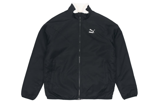 PUMA Sherpa Reversible Warm Jacket - Stay Collar KICKS Stand lamb\'s CREW wool White