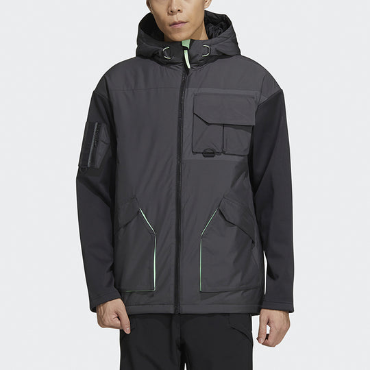 adidas Urban Pad Jkt Outdoor Sport Reflective Jacket Men Black GV3518 -  KICKS CREW