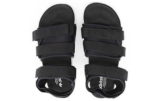 WMNS) adidas Adilette Sandal Beach Sandals White\' Sports \'Black White - CREW KICKS