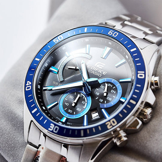 Casio \'Silver Edifice Black - Watch CREW Analog Royal EFV-620D-1A Smart KICKS Blue\'
