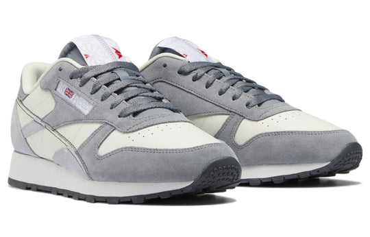 Reebok Classic Leather Men's Sneakers Running Shoe Athletic Gray Trainers  #956