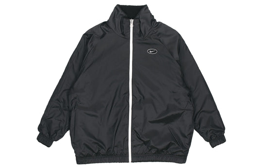 Nike Large Logo Reversible lamb's wool Jacket Black CZ4064-010