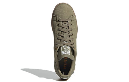 adidas originals Stan Smith Fashion Non-Slip Casual Skate Shoes flax Green Unisex H00323