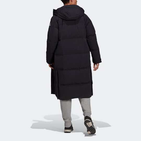 hooded Loose CREW adidas Outdoor Baffle Sports Coat Bl KICKS - Big Jacket Long down