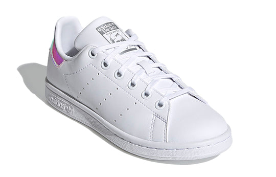 GS) Adidas KICKS Shoes Metallic\' Smith Originals - Stan \'Cloud CREW J Silver White