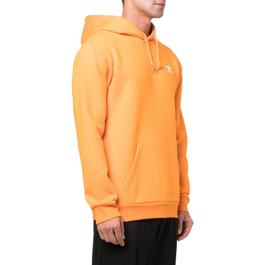 Men's adidas originals Solid Color Logo Printing Long Sleeves Orange HG3901