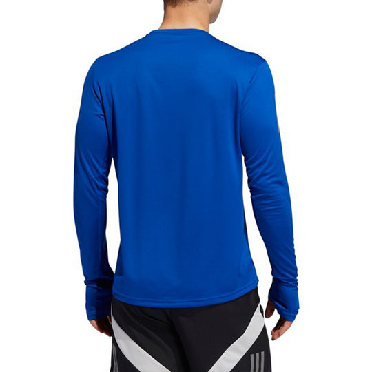 Adidas Own DZ2126 KICKS Running - Long Blue Run CREW Ls Sleeves The