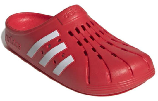 adidas Adilette Clogs Cozy Wear-Resistant Red Unisex Slippers GZ5887
