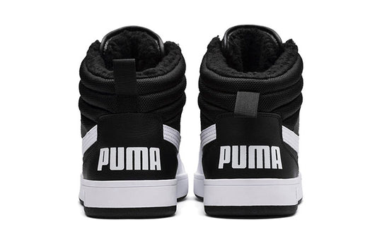 WMNS) PUMA Rebound Street V2 Fur 'Black White' 363717-05 - KICKS CREW