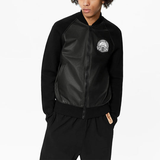 Leather jacket Louis Vuitton X NBA Black size M International in
