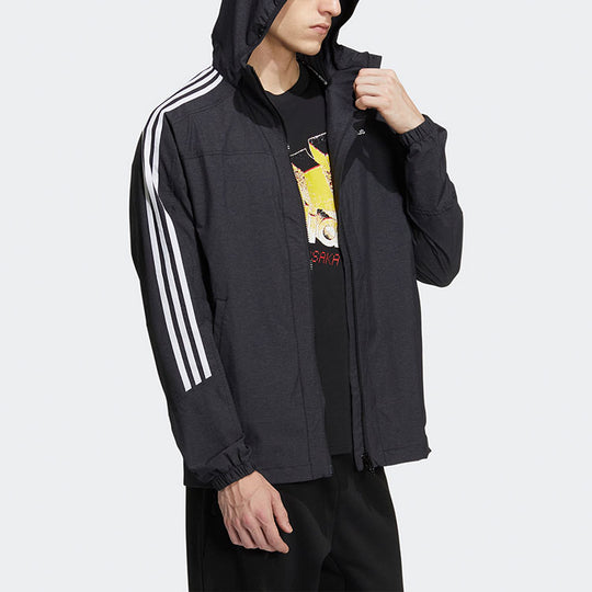adidas M 3ST 247 CL JK Contrasting Colors Stripe Sports Hooded Jacket -  KICKS CREW