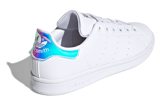 KICKS J Metallic\' Stan White Shoes \'Cloud GS) CREW Smith Originals Adidas - Silver