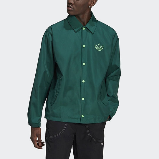 adidas originals Big Trfl Logo Men's Jacket Green H36282