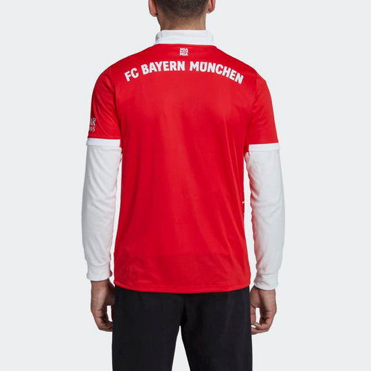 Men's adidas Soccer/Football Stripe Short Sleeve SW Fan Edition 22-23 Season Bayern Munich Black Red Jersey H39900