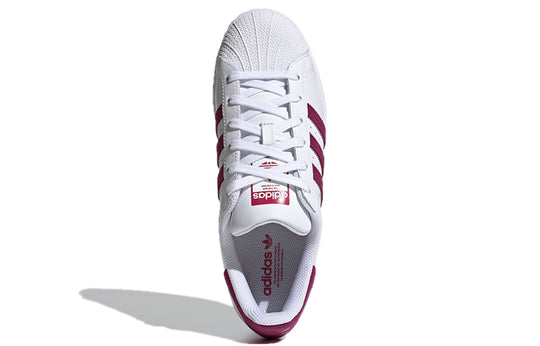 (WMNS) adidas originals Superstar 'White Red Gold' S42645