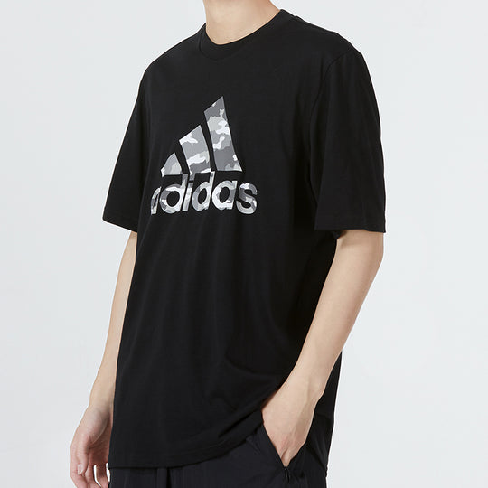 adidas M Camo Bos G T Camouflage Logo Printing Sports Round Neck Short -  KICKS CREW | Sport-T-Shirts