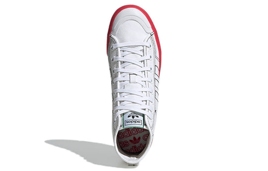 adidas originals Nizza Hi Rf 'White Red' GX2708