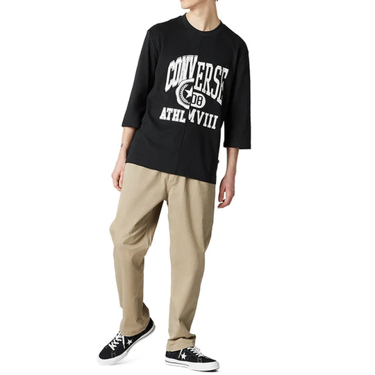 Converse Logo Small Label Straight Woven Casual Pants Khaki 10018387-A -  KICKS CREW | Sweatshirts