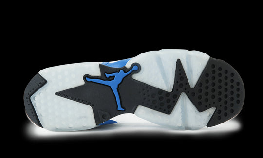 (GS) Air Jordan 6 Retro 'Sport Blue' 384665-107 Retro Basketball Shoes  -  KICKS CREW