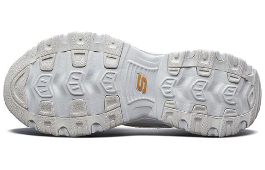 Skechers D'lites 1.0 Running Shoes White/Gold 52676-WGD