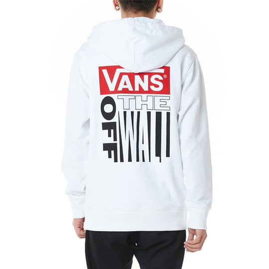 Vans Back Printing Pattern Casual Couple Style White VN0A3QTRWHT