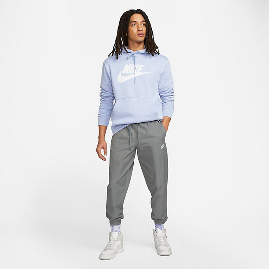 Nike Sportswear Club Fleece Graphic Pullover Hoodie 'Light Marine' BV2 -  KICKS CREW
