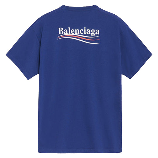 Balenciaga Political Logo Cotton Jersey T BLGA-508203-TAV44-BL 2