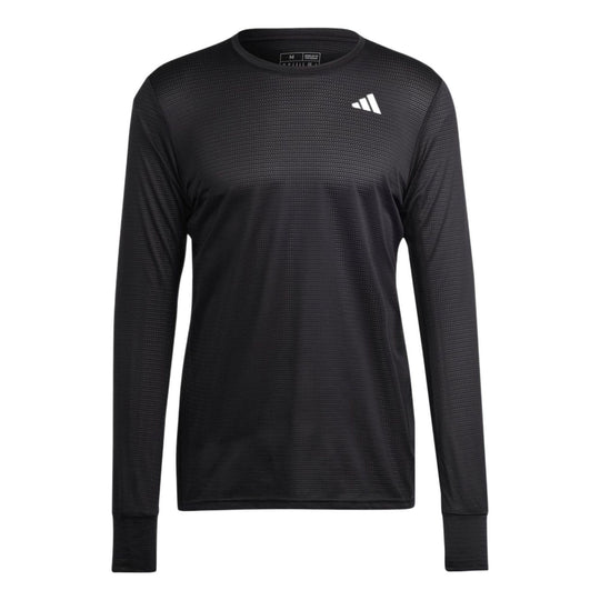 Adidas Own the Run Long Sleeve Tee \'Black\' HM8436 - KICKS CREW